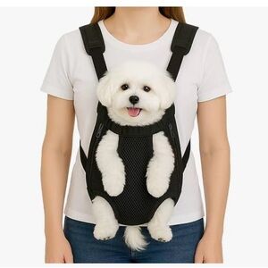 Dog Backpack Black Carrier Size L